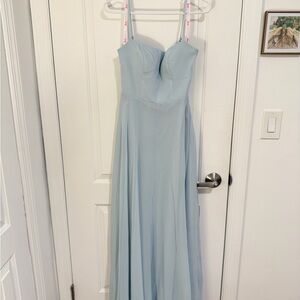 Azazie Mist Blue Barbie Dress